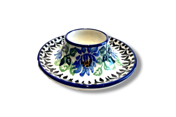 145 Bunzlau eierdop laag 1685X 145 Bunzlau Eierdopjes laag